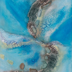 abstraktes Acrylbild maritim The Reef 1