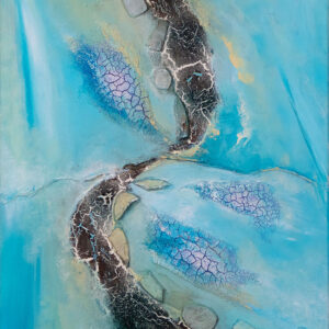 abstraktes Acrylbild maritim The Reef 2