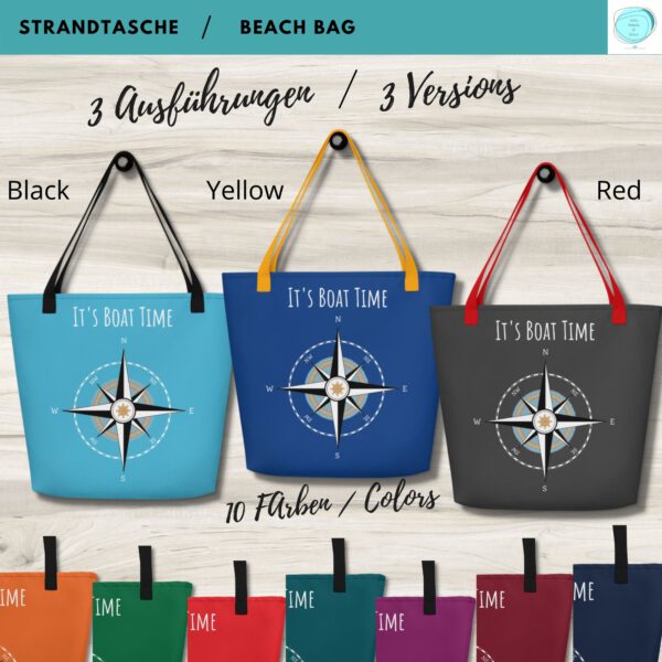 Produktbild maritime Tasche Kompass verschiedene Farbe Baumwollgurte